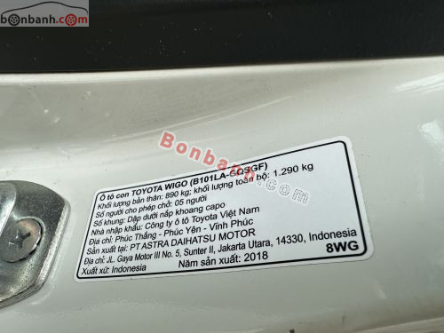 Toyota Wigo 1.2G AT 2018 - ảnh 3