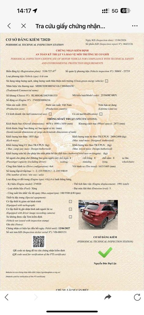 Mercedes-Benz GLC 2016 - ảnh 1