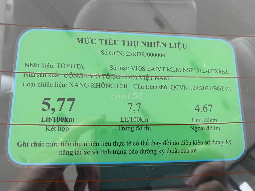 Toyota Vios 1.5E CVT 2026 - ảnh 3