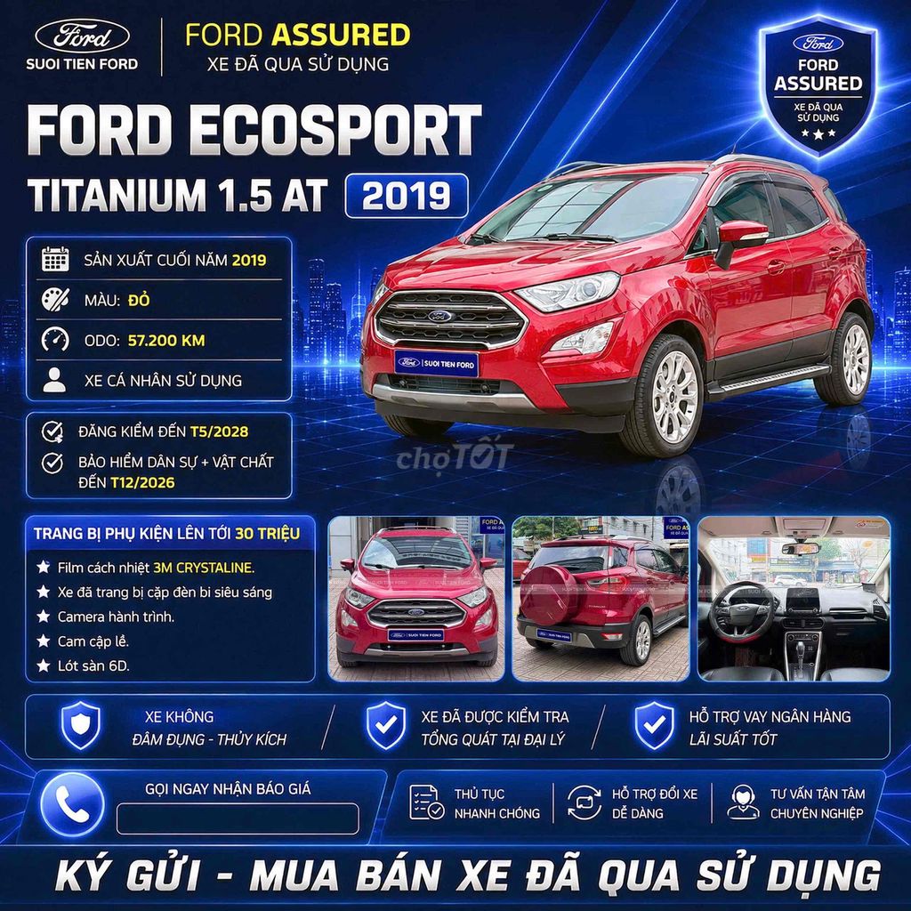 Ford EcoSport Titanium 1.5 AT 2019 - ảnh 2