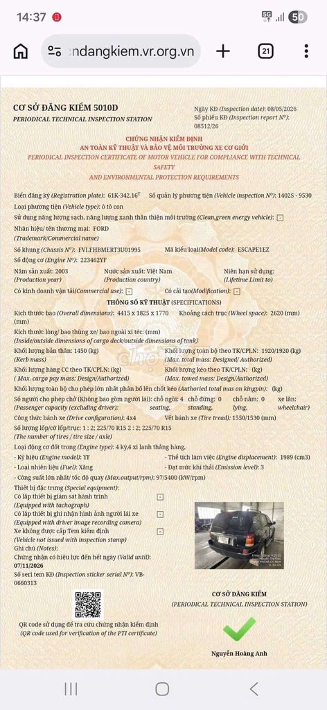Ford Escape 2003 - ảnh 2