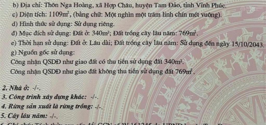 Bất động sản tại Vĩnh Phúc - ảnh 1