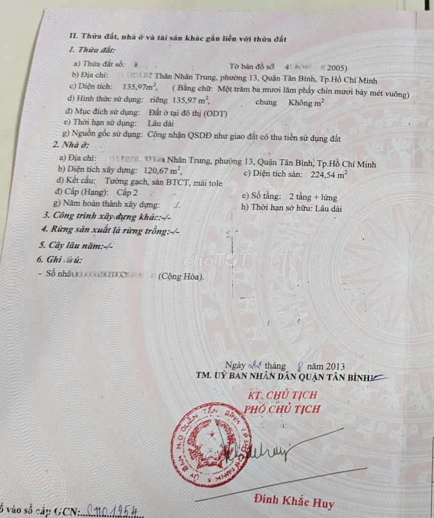 Nhà riêng tại Tân Bình, TP. Hồ Chí Minh - ảnh 2