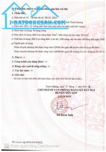 Bất động sản tại Tuyên Quang - ảnh 1