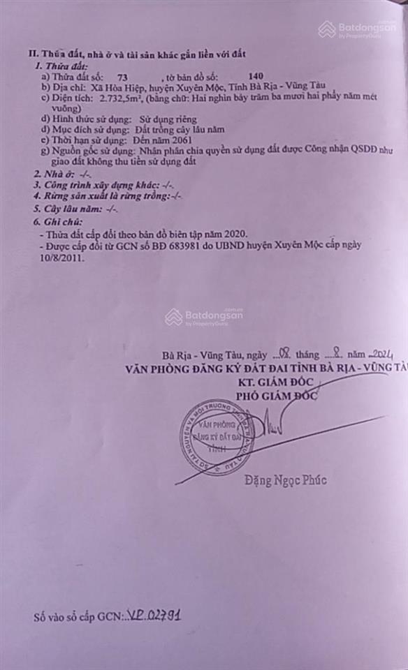 Bất động sản tại Bà Rịa - Vũng Tàu - ảnh 1