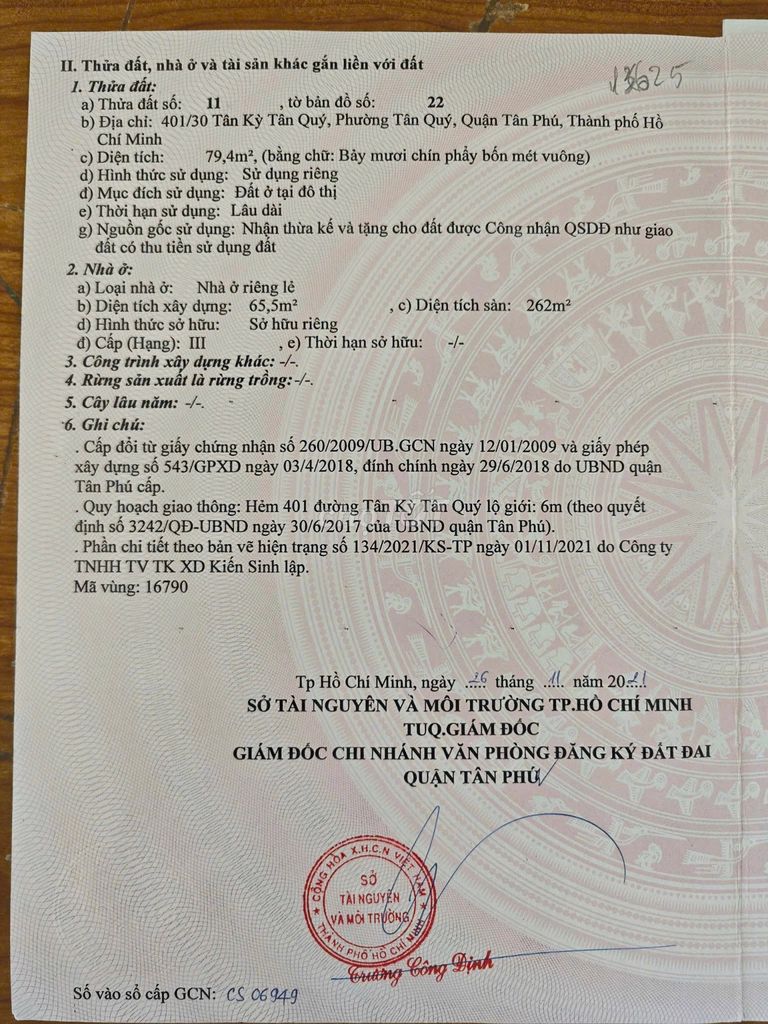 Nhà riêng tại Tân Phú, TP. Hồ Chí Minh - ảnh 3