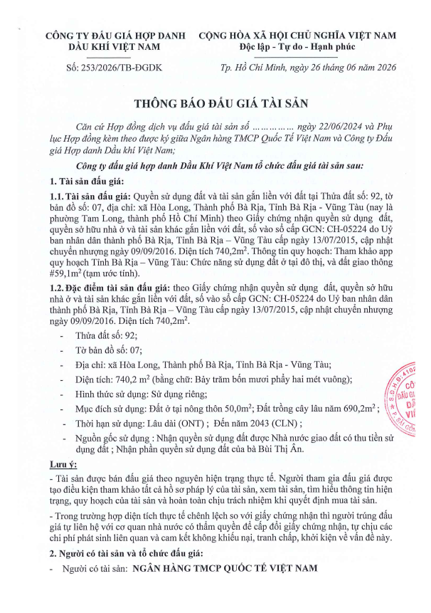 Bất động sản tại Bà Rịa - Vũng Tàu - ảnh 1