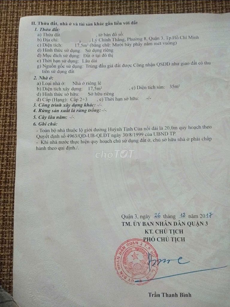 Nhà riêng tại 3, TP. Hồ Chí Minh - ảnh 4