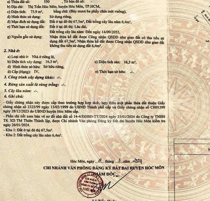 Nhà riêng tại Hóc Môn, TP. Hồ Chí Minh - ảnh 1