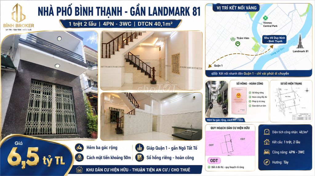 Nhà riêng tại Bình Thạnh, TP. Hồ Chí Minh - ảnh 1